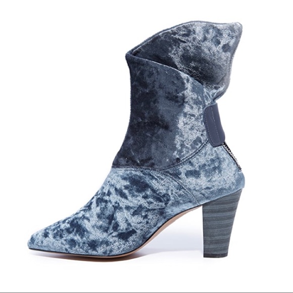 Free People Shoes - Free People Moonlight Velvet Pointed Toe Booties